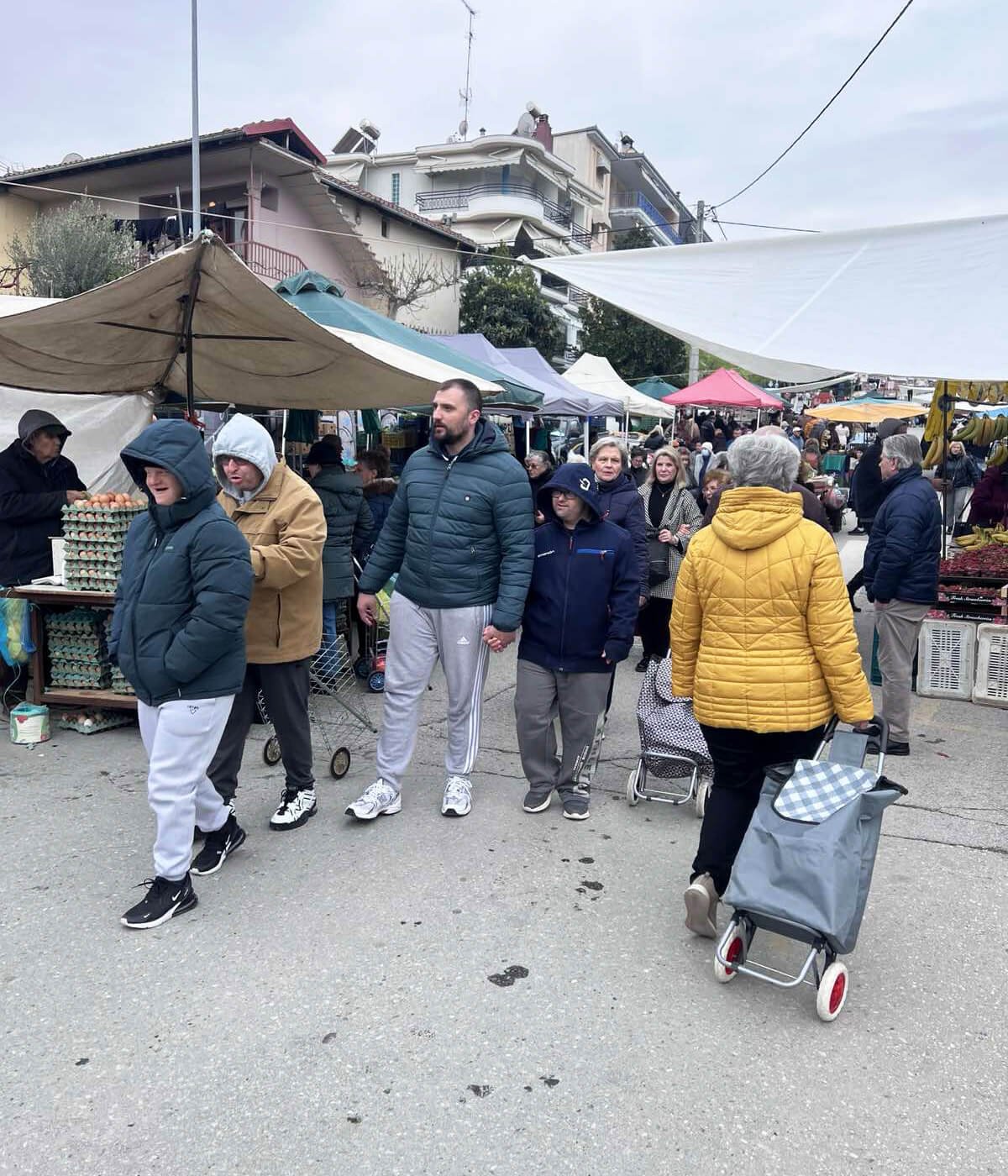 Επίσκεψη στη λαϊκή αγορά για τα ψώνια του Κέντρου μας
